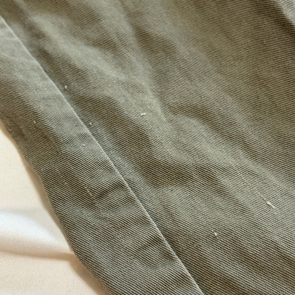 Jessica Simpson Sahara Olive Green Military Utility Jacket Cargo Frayed Hem M - Picture 6 of 16